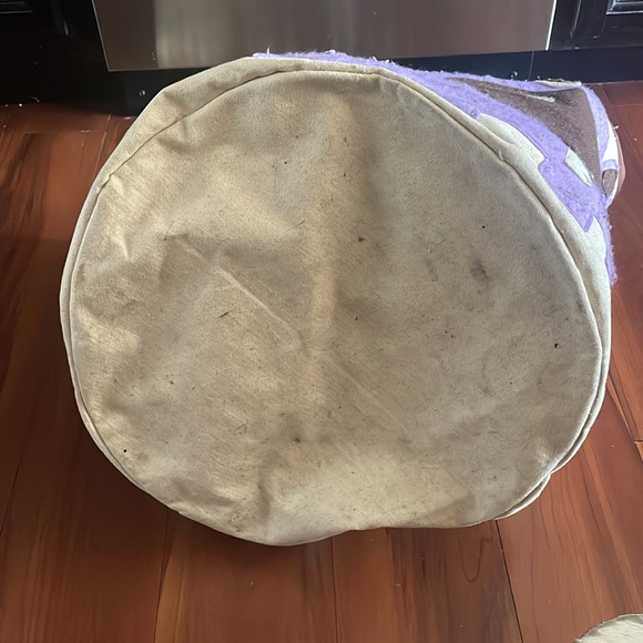 3 Sprouts Elegant Cream and Purple Bag with Versatile Design - Picture 5 of 6